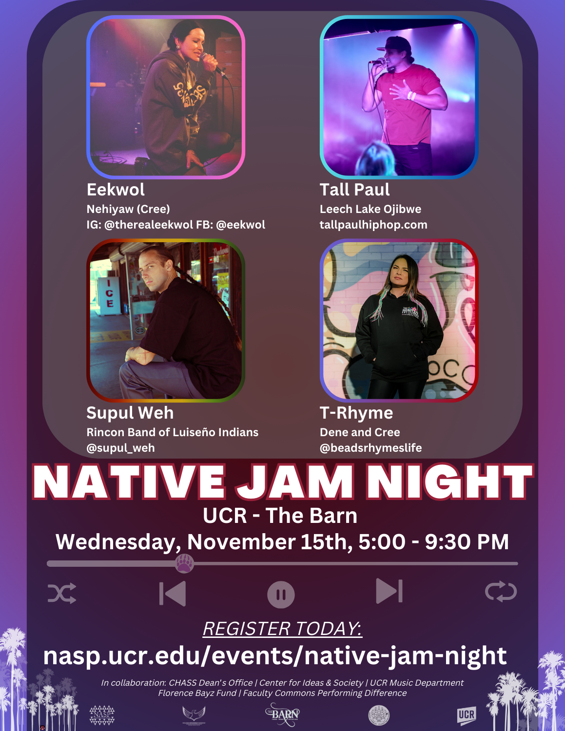 Native Jam Night 2023 Flyer