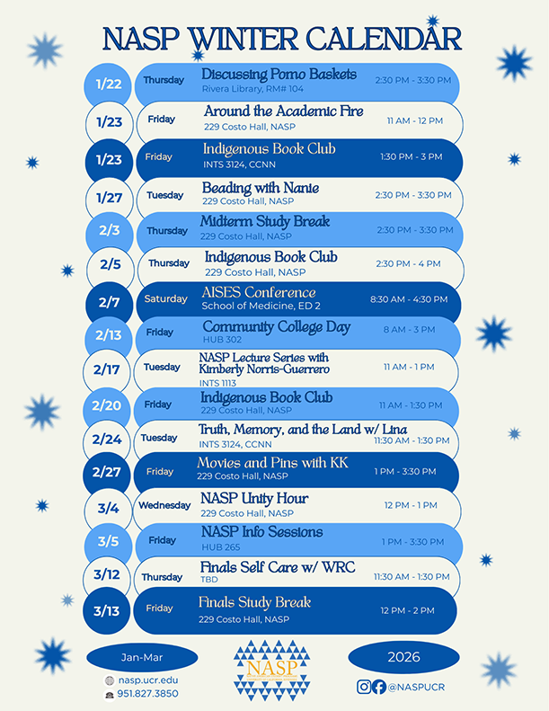 2026 NASP Winter Calendar