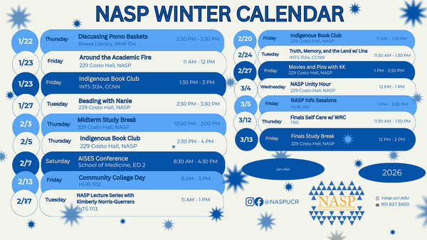 2026 NASP Winter Calendar