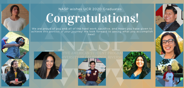 Eight NASP graduates are pictured, each congratulated for their hard work