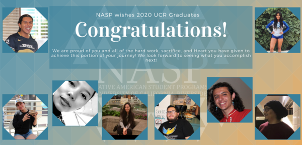 Eight NASP graduates are pictured, each congratulated for their hard work